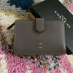 Heather Grey Coach Wallet